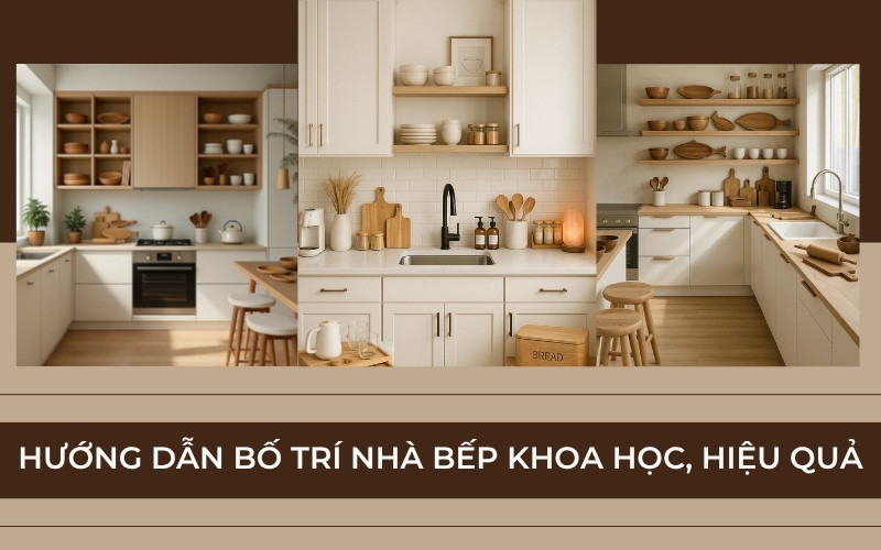 bố trí nhà bếp khoa học
