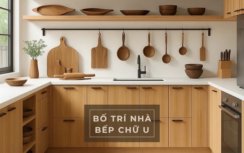 bố trí nhà bếp chữ U