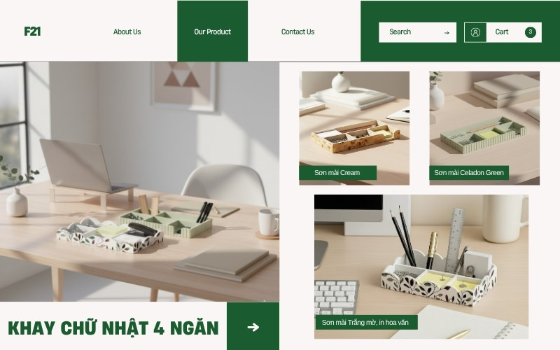 bộ sưu tập văn phòng phẩm bằng gỗ