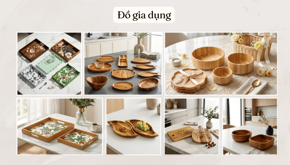 công ty cung cấp đồ gia dụng bằng gỗ
