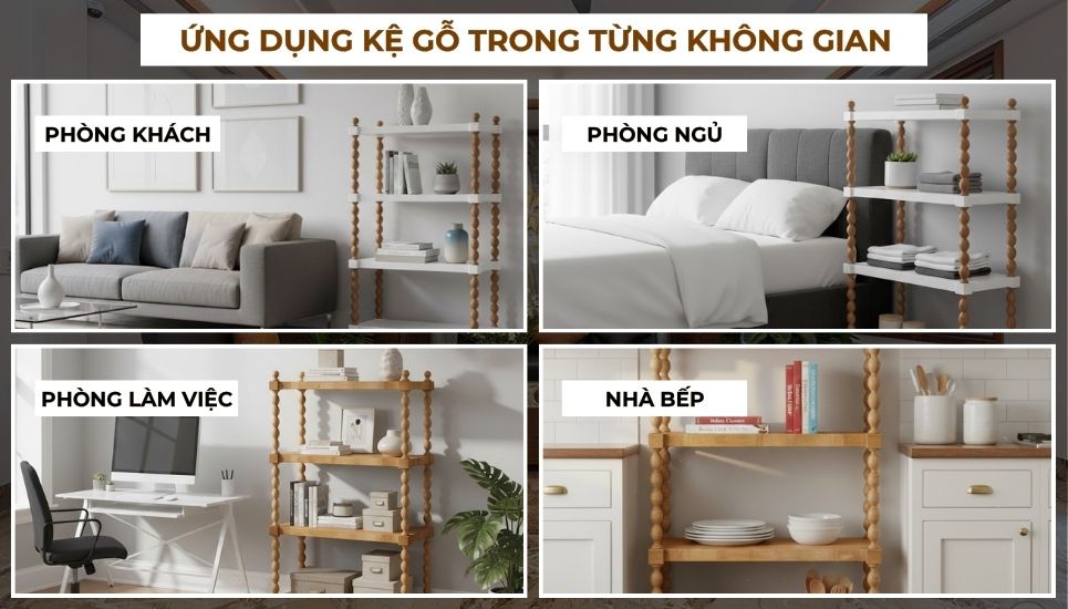 decor kệ gỗ