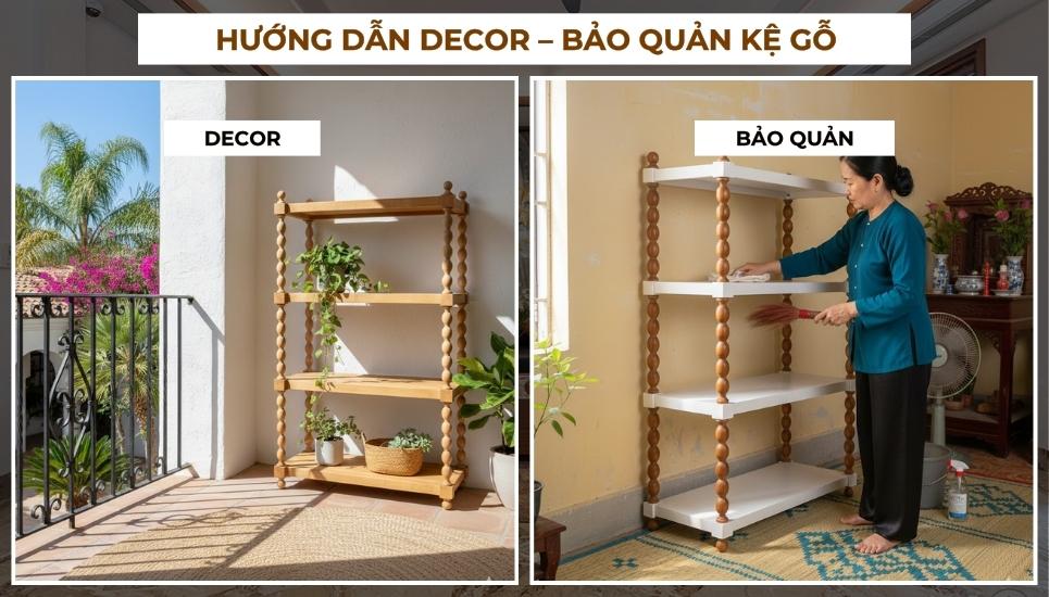 decor kệ gỗ