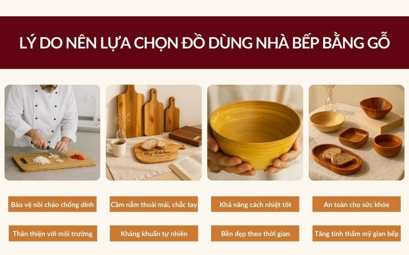 đồ dùng nhà bếp bằng gỗ