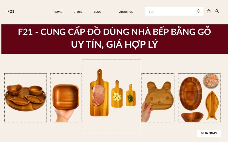 Đơn vị cung cấp đồ dùng nhà bếp bằng gỗ uy tín
