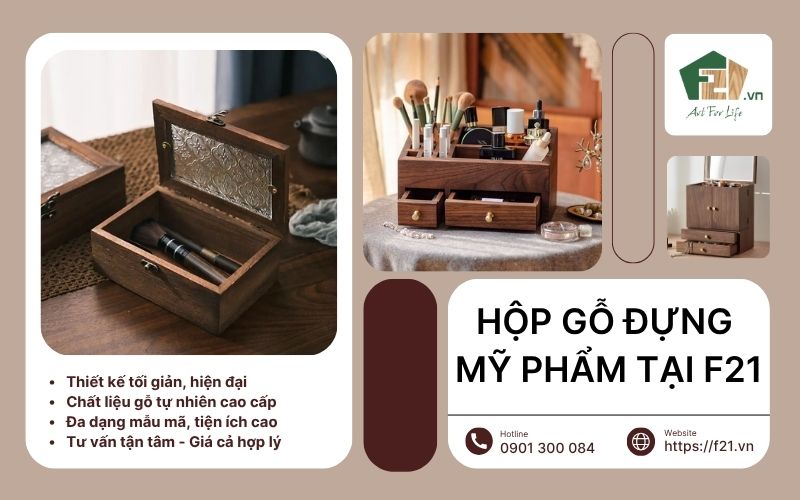 mua hộp gỗ đựng mỹ phẩm ở đâu