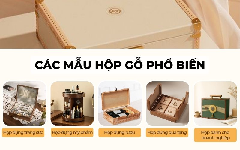 các mẫu hộp gỗ phổ biến
