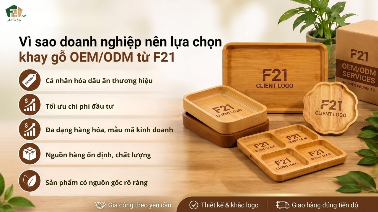 lý do nên chọn khay gỗ nhà F21