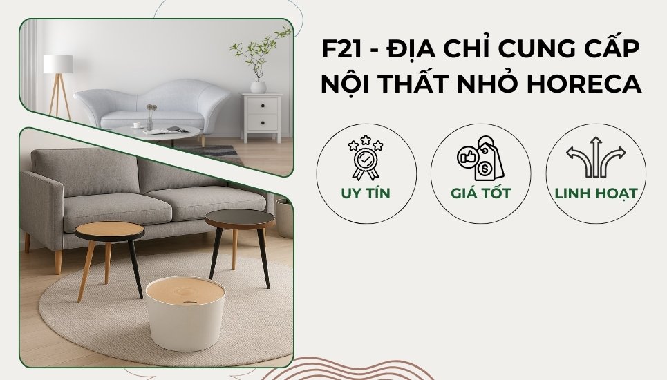 nội thất nhỏ cho HORECA