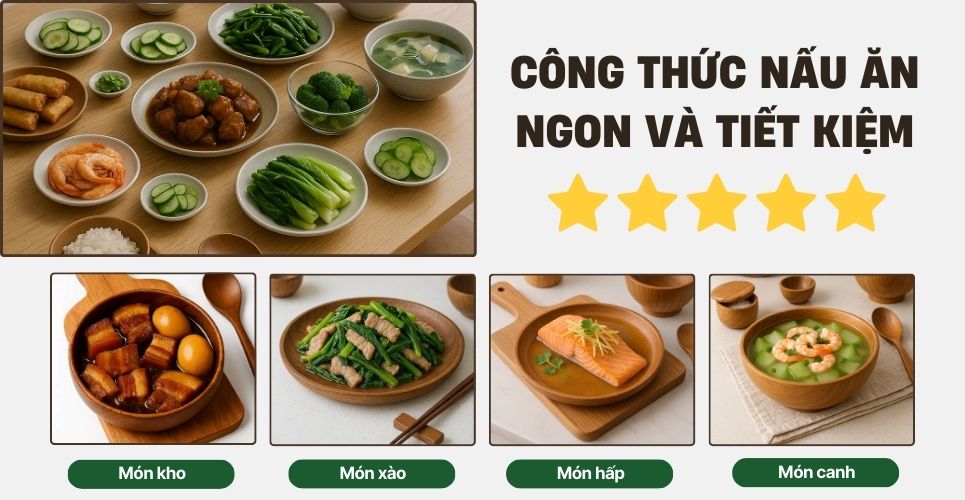 Công thức các món ăn đơn giản dễ làm