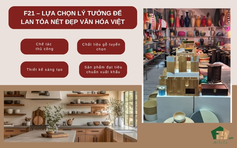 lựa chọn sản phẩm gỗ của F21