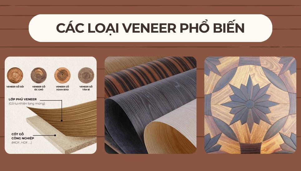 các loại gỗ veneer tự nhiên
