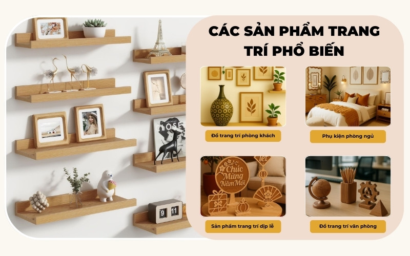 sản phẩm trang trí phổ biến