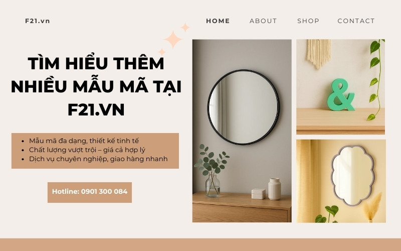 sản phẩm trang trí tại F21