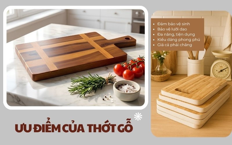 ưu điển của thớt gỗ hiện nay