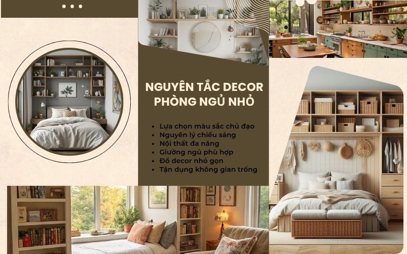 nguyên tắc decor phòng ngủ nhỏ