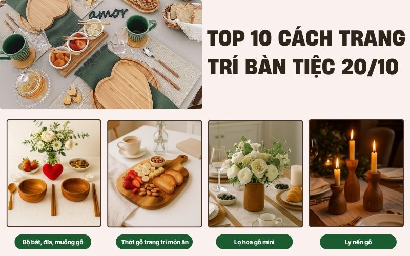 trang trí tiệc 20/10