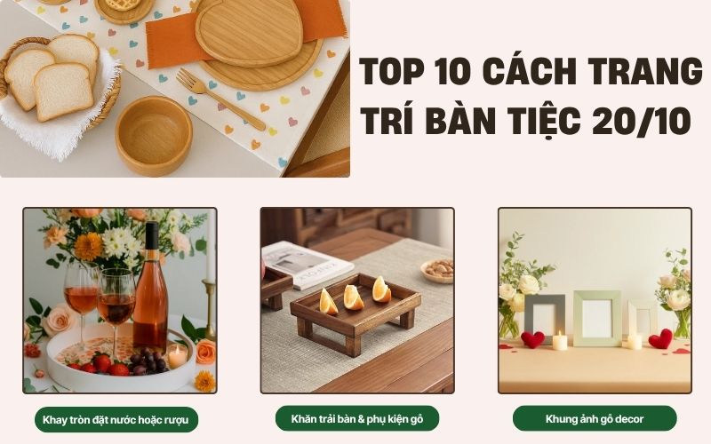 ý tưởng trang trí 20/10