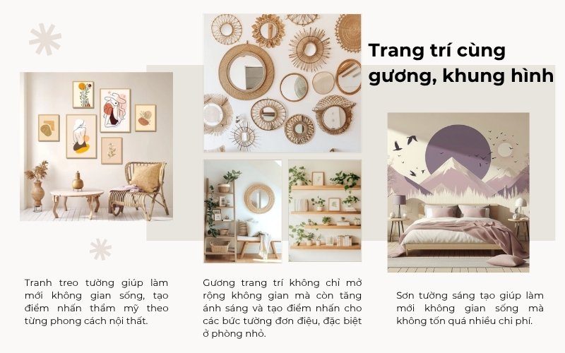 cách trang trí tường đẹp
