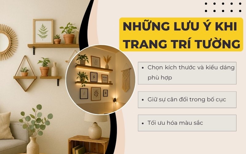 lưu ý khi thiết kế không gian tường
