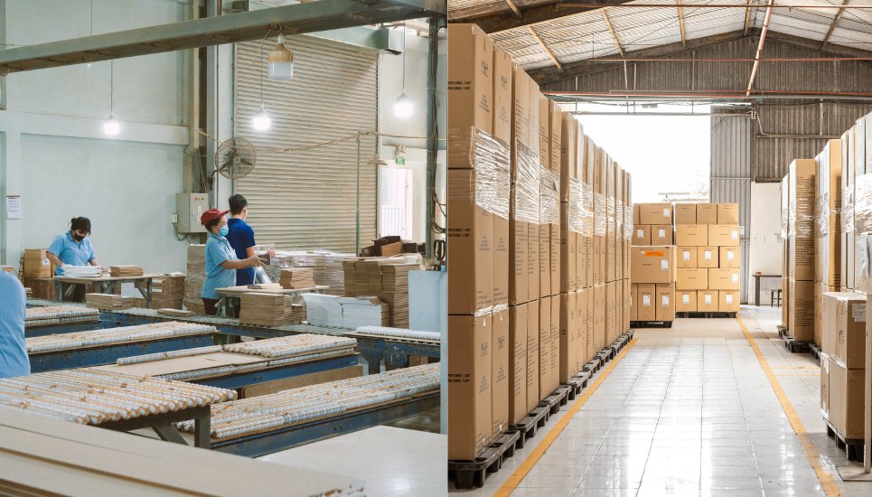 xưởng chế tác hộp khăn giấy gỗ tại TP.HCM