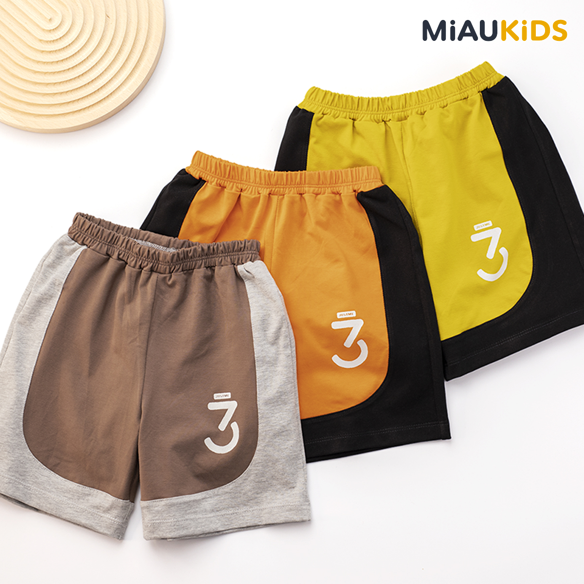 Bộ ba lỗ bé trai cotton số 3 Justme thời trang mát mịn cho bé