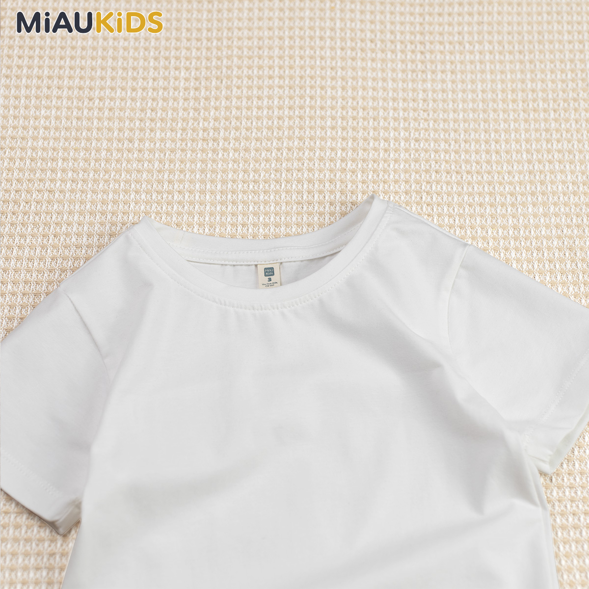 Áo Thun Trơn Cotton Cao Cấp Cho Bé Trai - Thoáng Mát Mềm Mịn - MiauKids