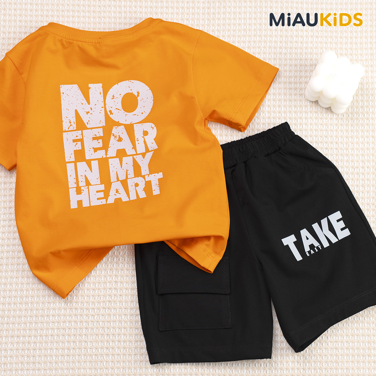 Đồ Bộ Bé Trai Cotton No Fear MiauKids Thấm Hút Thoáng Mát