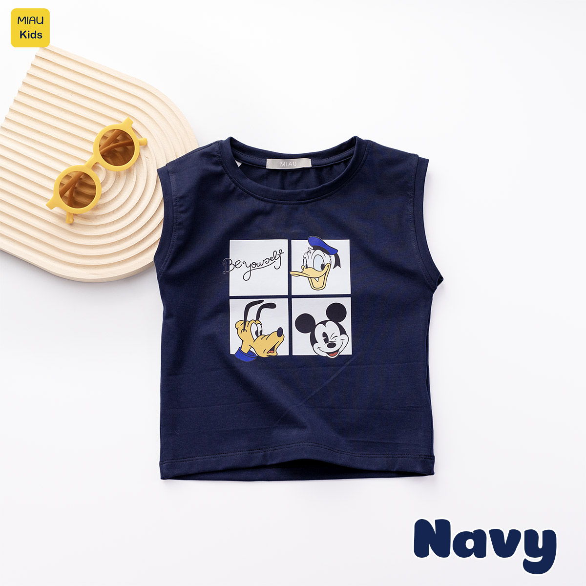 Áo Ba Lỗ Bé Trai Quần Áo Trẻ Em MIAUKIDS In Hình Nhân Vật Hoạt Hình Disney Cotton Co Giãn Thấm Hút Mặc Hè Thoáng Mát