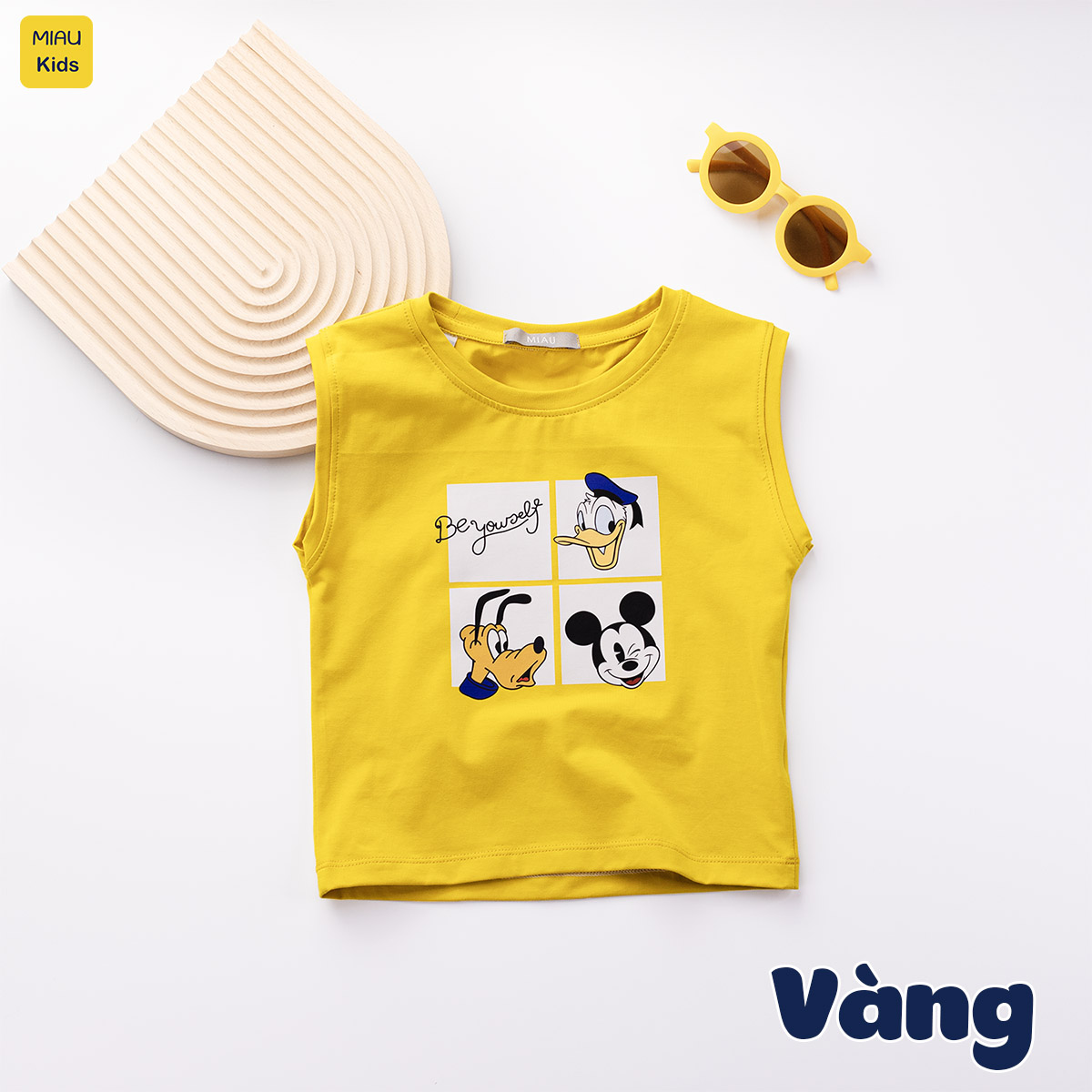 Áo Ba Lỗ Bé Trai Quần Áo Trẻ Em MIAUKIDS In Hình Nhân Vật Hoạt Hình Disney Cotton Co Giãn Thấm Hút Mặc Hè Thoáng Mát