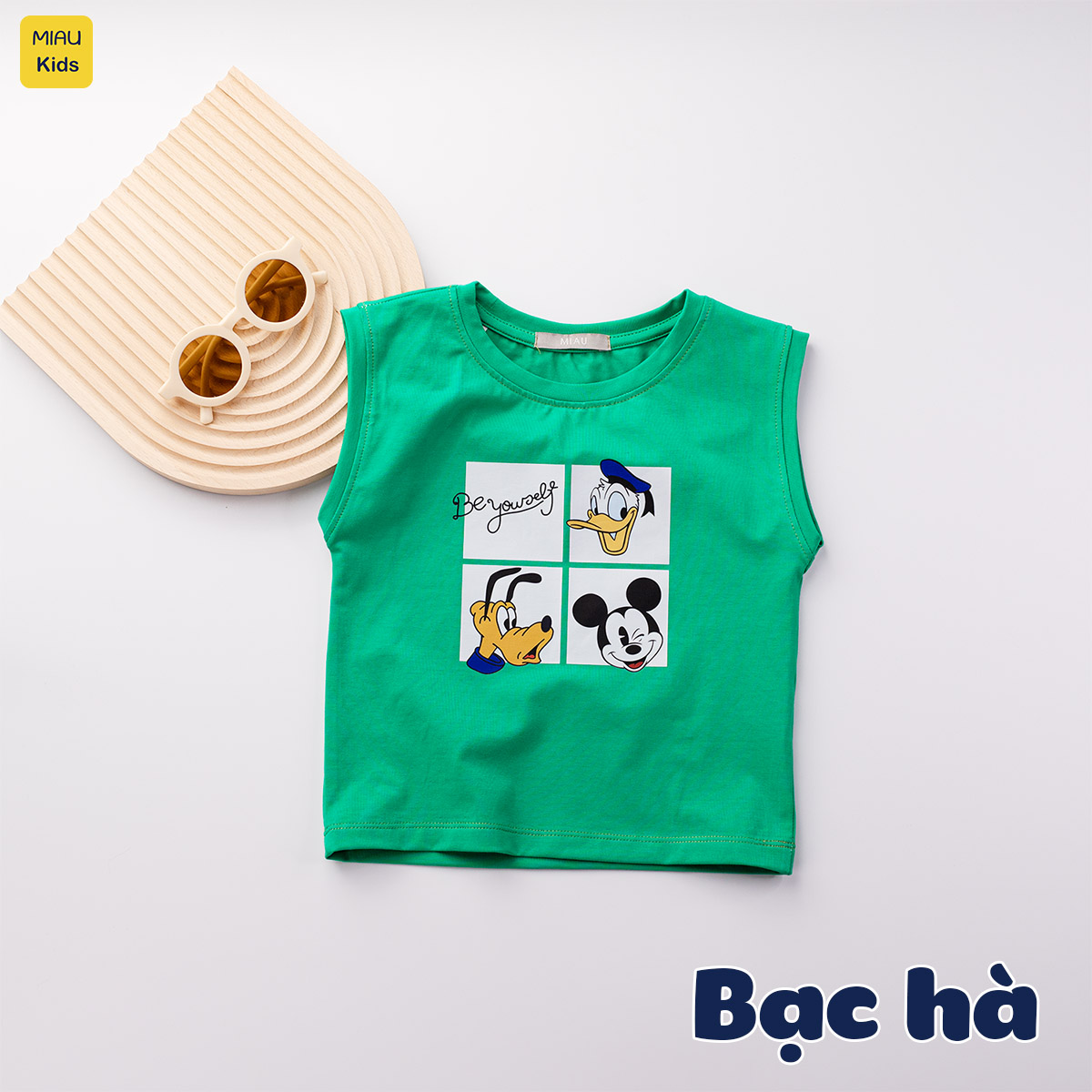 Áo Ba Lỗ Bé Trai Quần Áo Trẻ Em MIAUKIDS In Hình Nhân Vật Hoạt Hình Disney Cotton Co Giãn Thấm Hút Mặc Hè Thoáng Mát