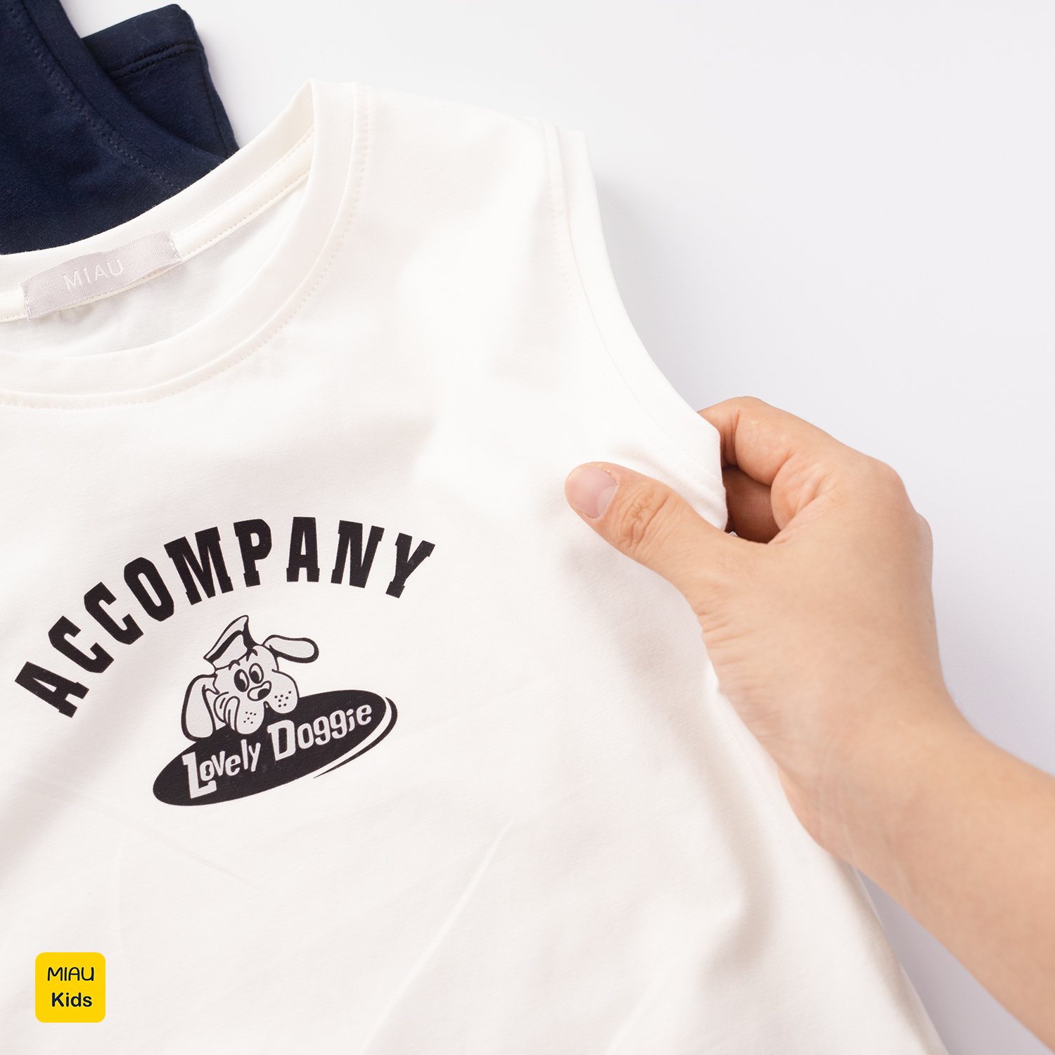Áo Ba Lỗ Bé Trai MIAUKIDS Họa Tiết Chú Chó Lovely Doggie Đáng Yêu Chất liệu Cotton Co Giãn Thấm Hút Thời Trang Trẻ Em