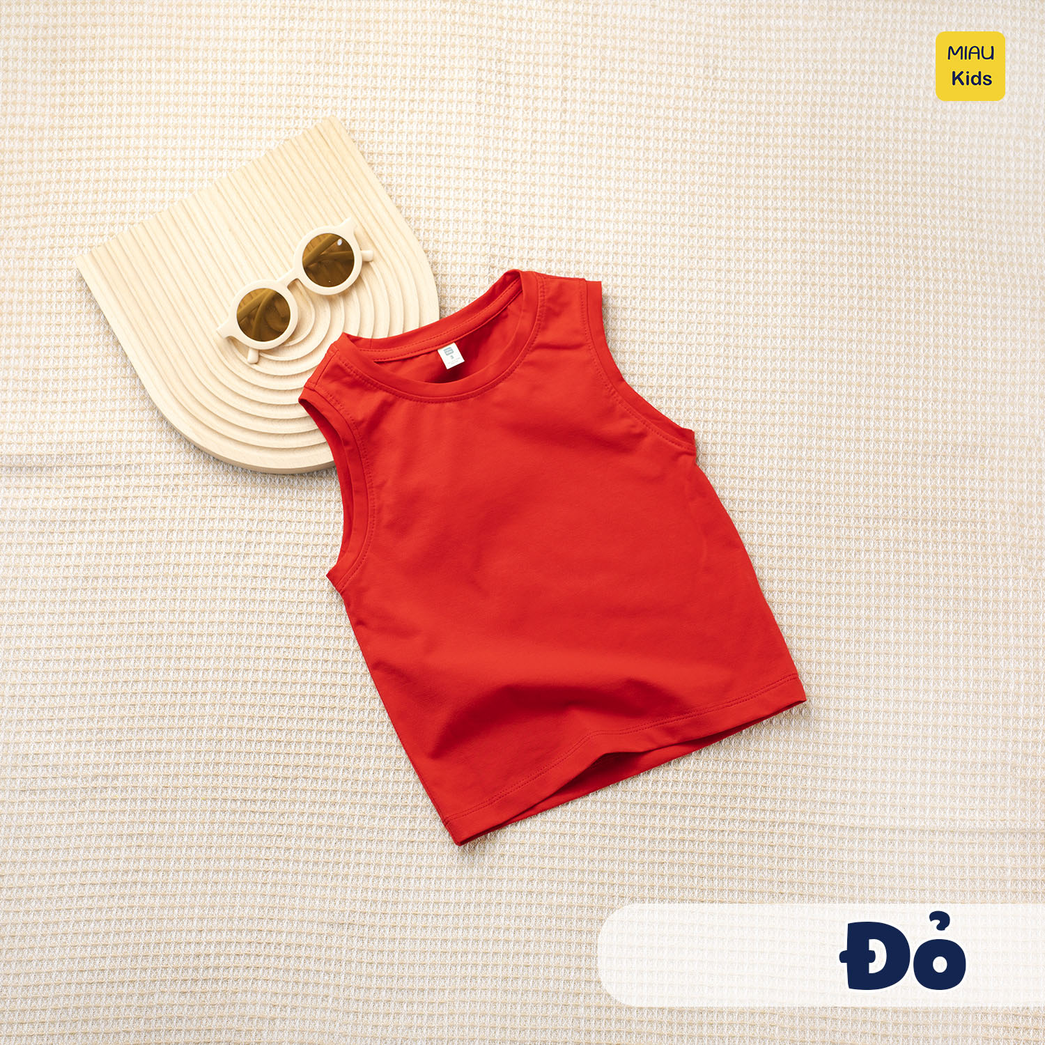 Áo Ba Lỗ Bé Trai Cotton Cao Cấp Thoáng Mát Nhiều Màu - MiauKids