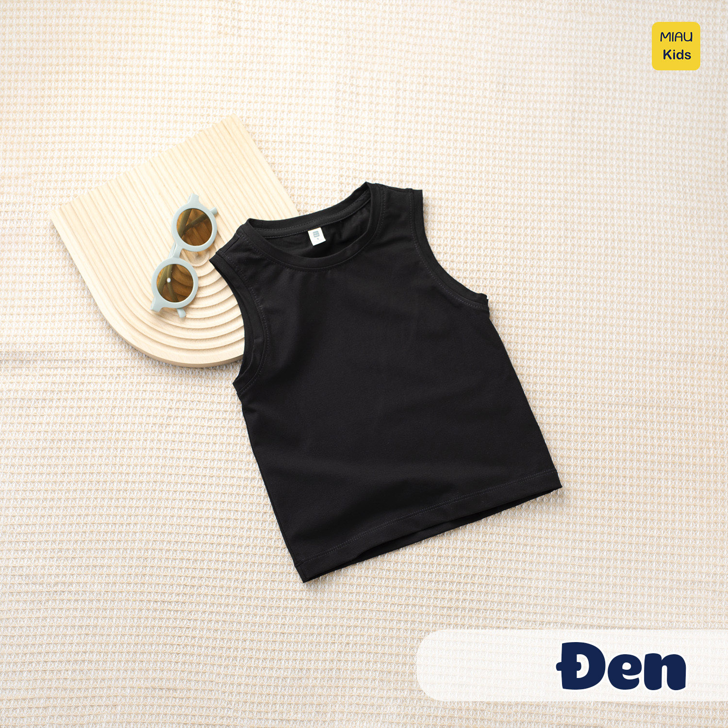 Áo Ba Lỗ Bé Trai Cotton Cao Cấp Thoáng Mát Nhiều Màu - MiauKids