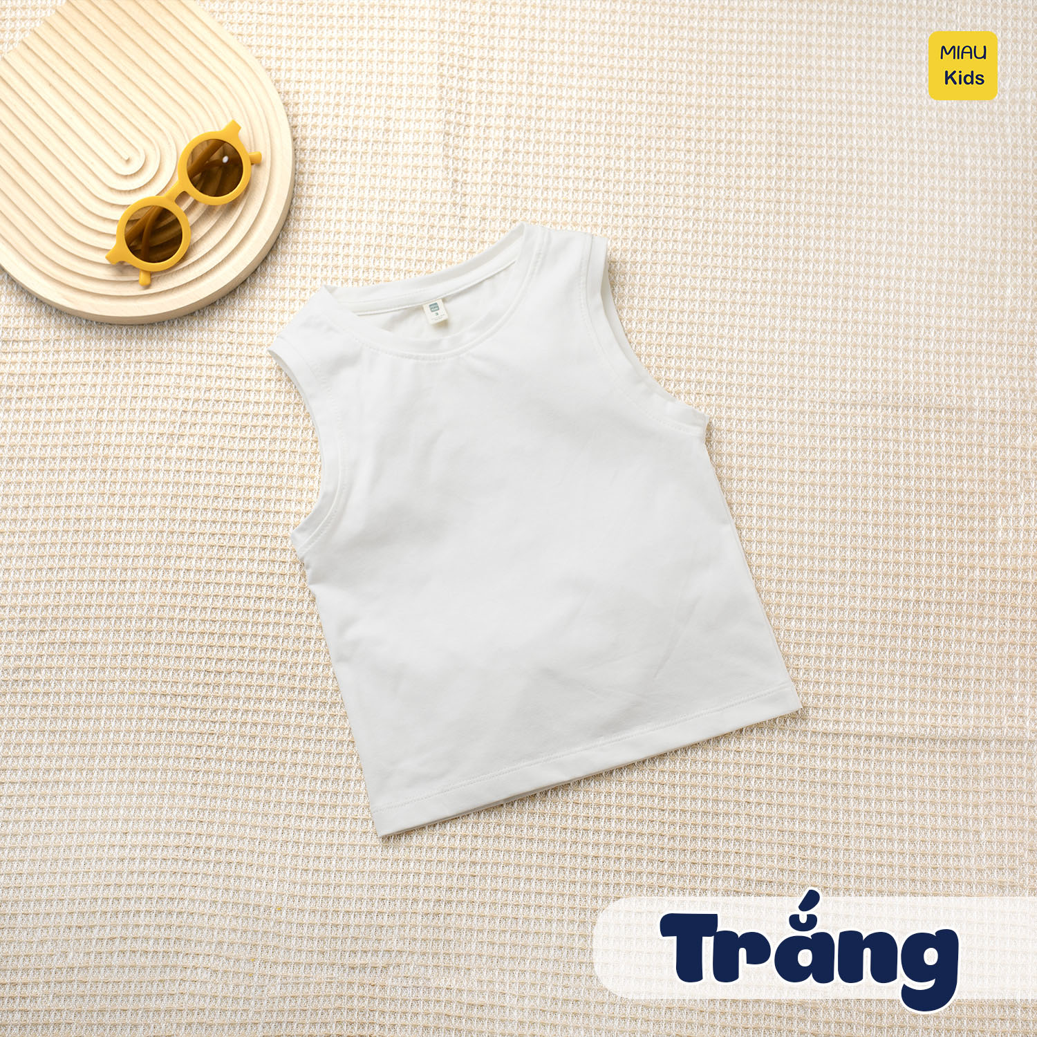 Áo Ba Lỗ Bé Trai Cotton Cao Cấp Thoáng Mát Nhiều Màu - MiauKids
