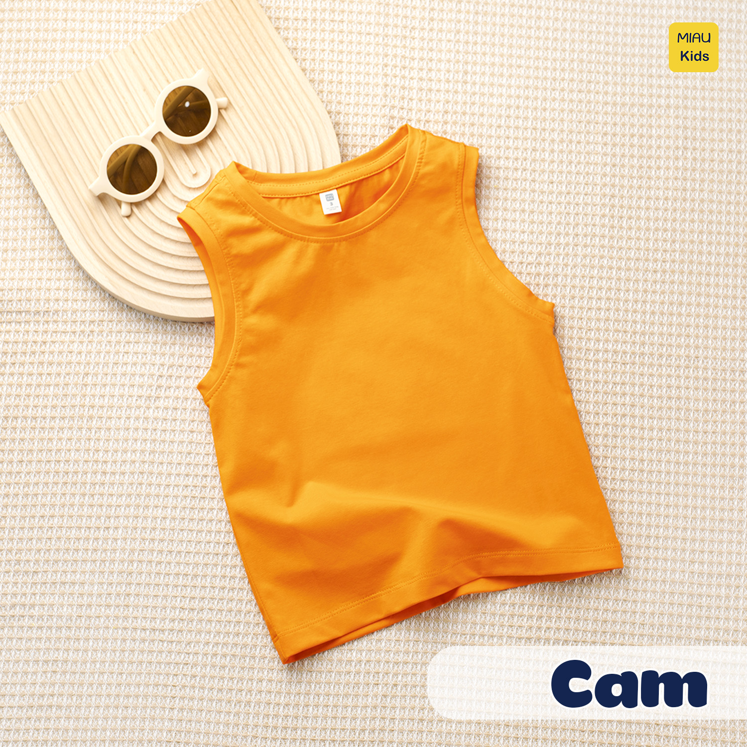 Áo Ba Lỗ Cotton Trơn Size Đại Cho Bé Trai Thoáng Mát Hoạt Động Ngoài Trời