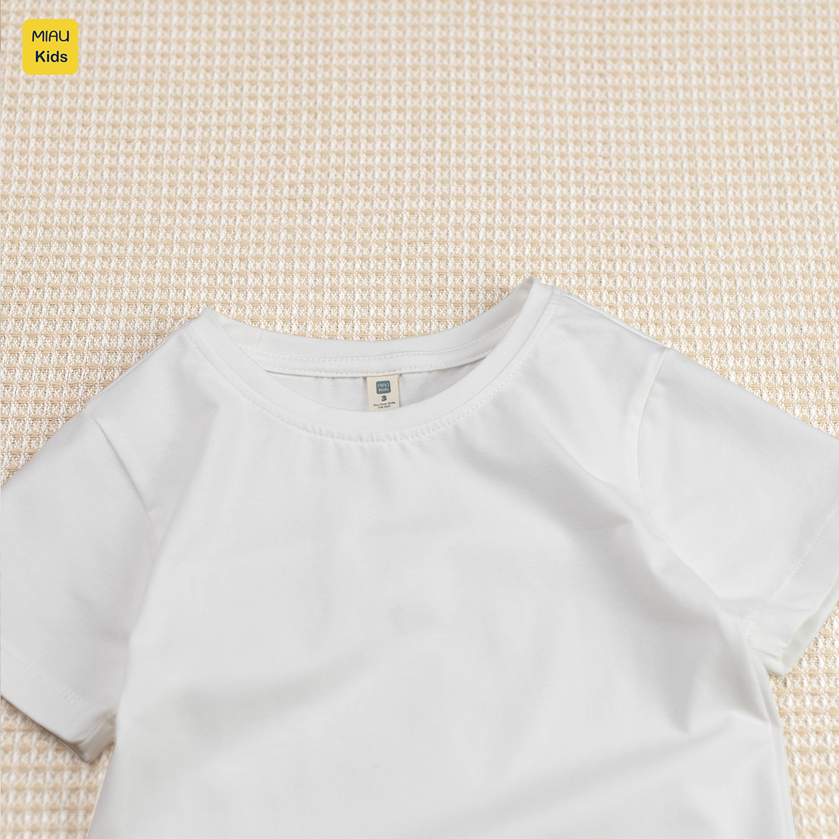 Áo Thun Trơn Cotton Cao Cấp Cho Bé Trai - Thoáng Mát Mềm Mịn - MiauKids