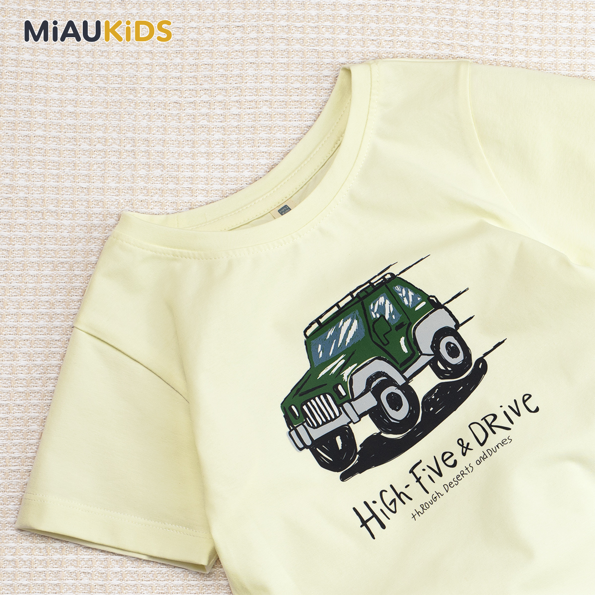 Bộ đồ bé trai cotton xe ô tô cá tính mềm mát cho bé mặc hè