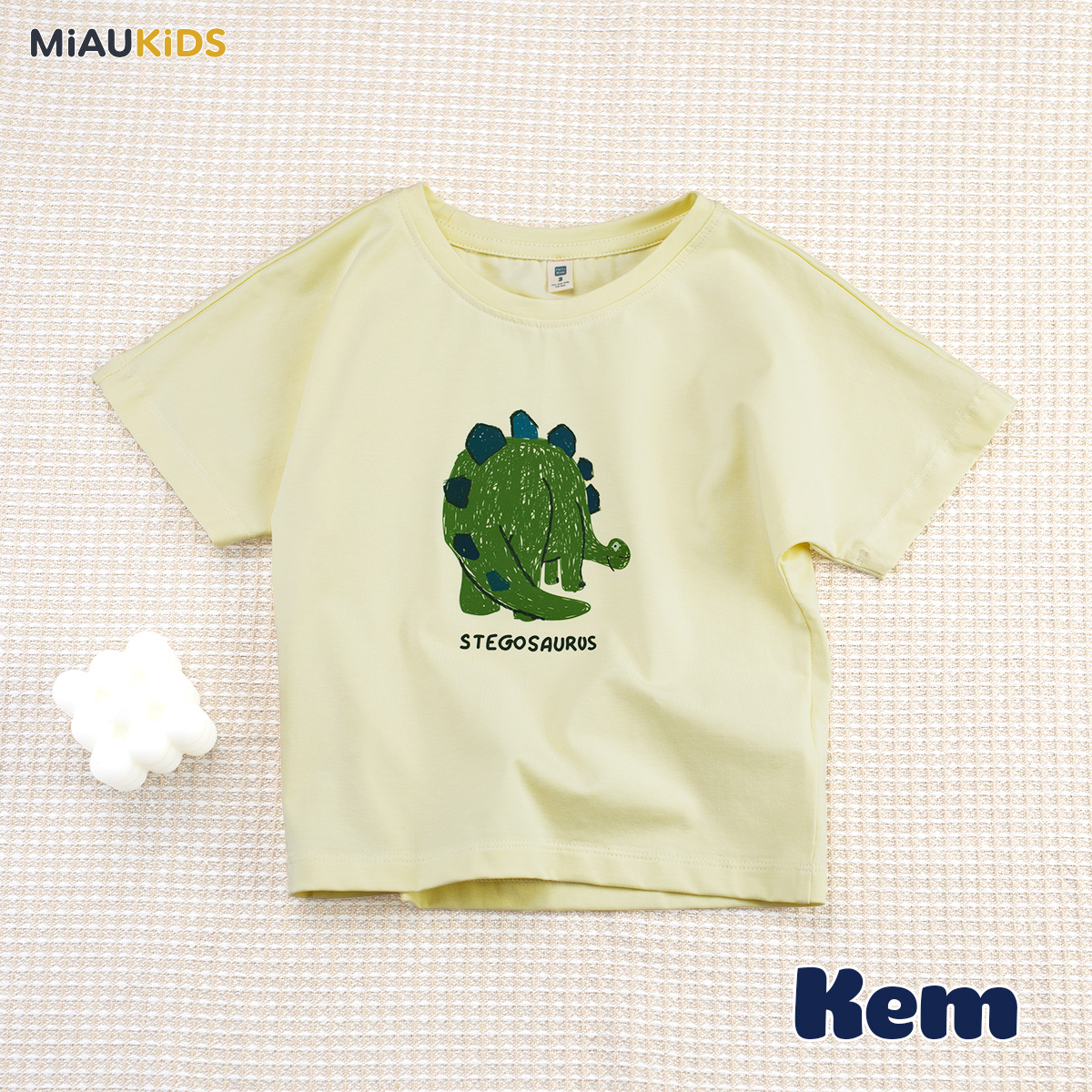 Áo thun bé trai khủng long cotton mềm mại thoáng mát cho bé 1-8 tuổi