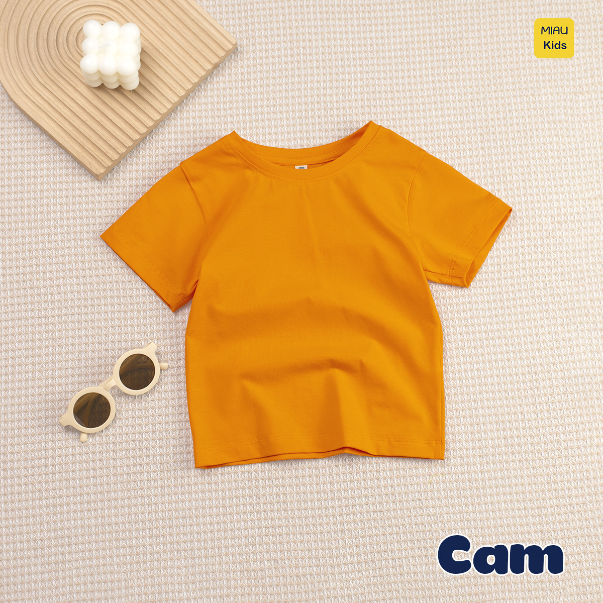 Áo Thun Cotton Trơn Cao Cấp Cho Bé Trai Size Đại MiauKids