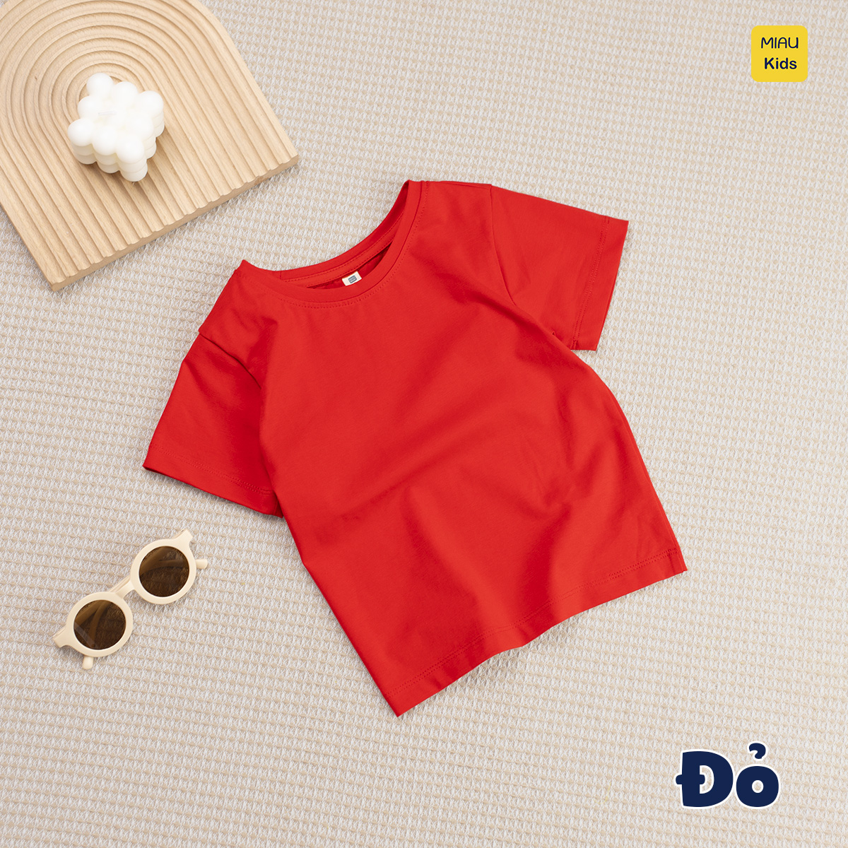 Áo Thun Cotton Trơn Cao Cấp Cho Bé Trai Size Đại MiauKids