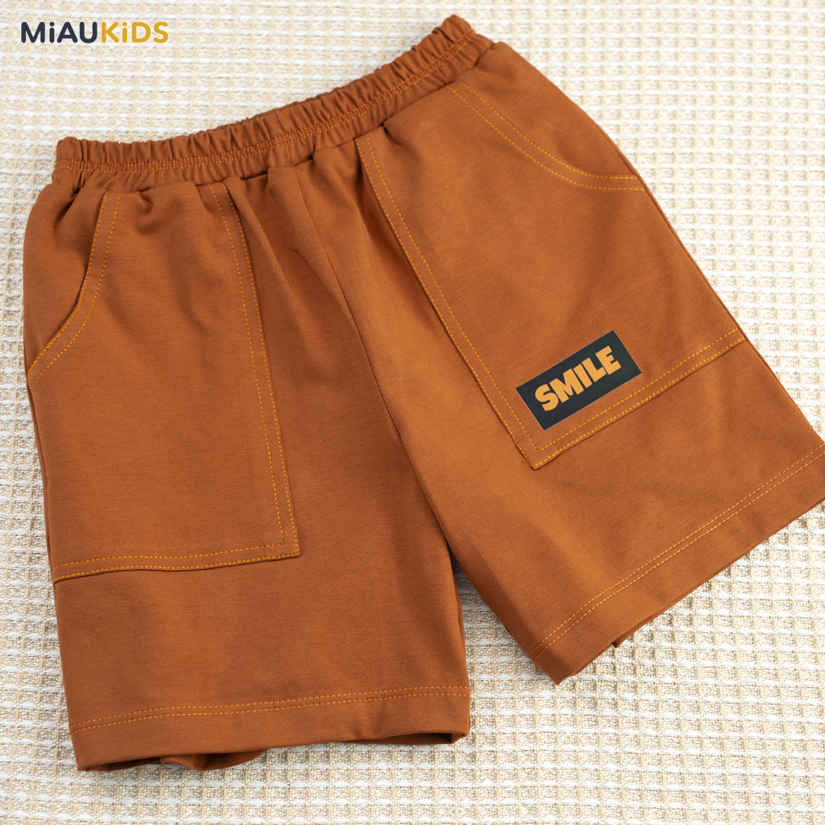 Bộ đồ bé trai cotton cá sấu ngộ nghĩnh tay ngắn mát mẻ MiauKids