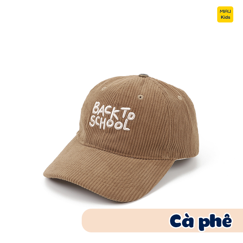 Nón lưỡi trai Chữ Back To SChool Đáng yêu cá tính cực dễ thương, chất vải mềm mại cho bé từ 3-8 tuổi đi học đi chơi