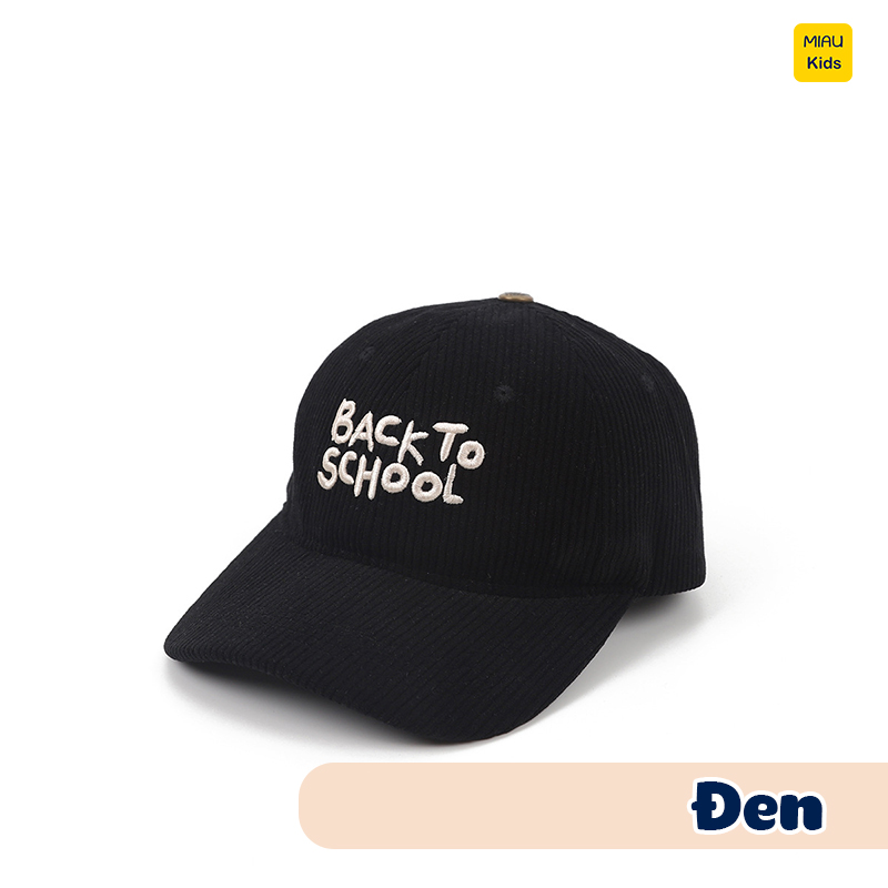 Nón lưỡi trai Chữ Back To SChool Đáng yêu cá tính cực dễ thương, chất vải mềm mại cho bé từ 3-8 tuổi đi học đi chơi