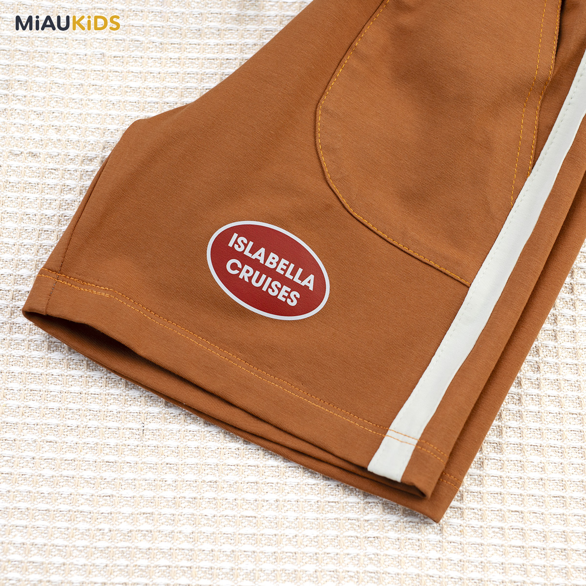 Quần Đùi Bé Trai Cotton Phối Túi Thun Co Giãn Mềm Mát Thoáng Khí