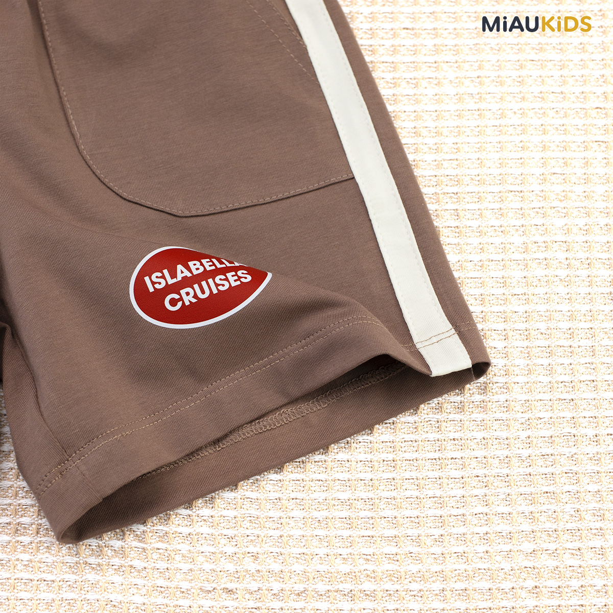 Quần Đùi Bé Trai Cotton Phối Túi Thun Co Giãn Mềm Mát Thoáng Khí