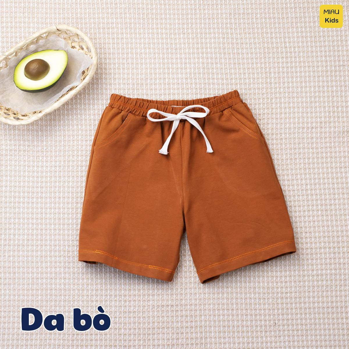 Quần Đùi Bé Trai Bé Gái MIAUKIDS Short Trơn Nhiều Màu Phong Cách Basic Thun Cotton Mềm Mại, Thấm Hút Mặc Hè Thoáng mát