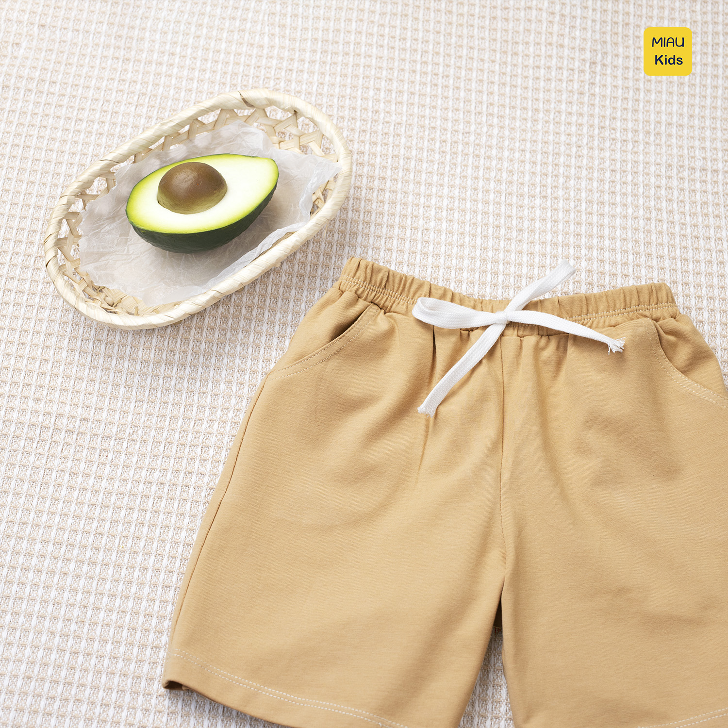 Quần Đùi Bé Trai Bé Gái MIAUKIDS Short Trơn Nhiều Màu Phong Cách Basic Thun Cotton Mềm Mại, Thấm Hút Mặc Hè Thoáng mát