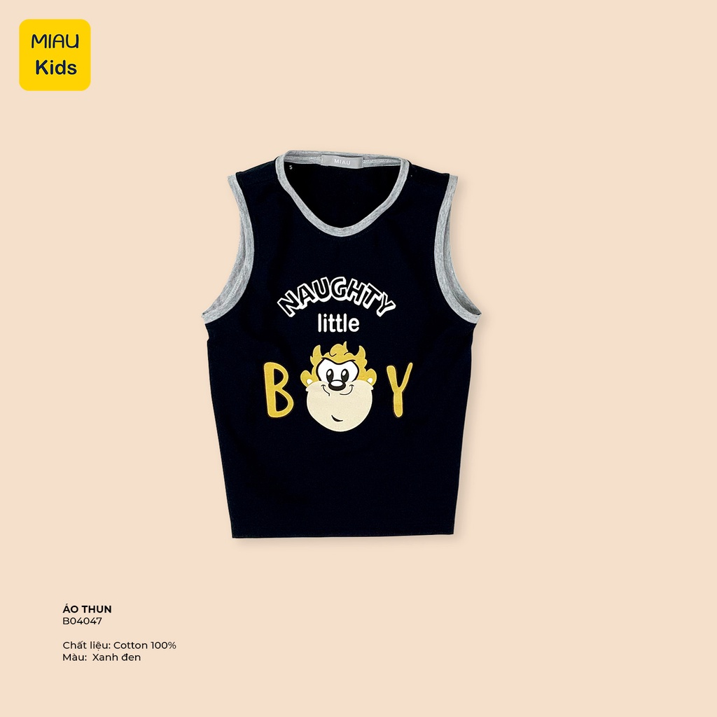 Áo Thun Bé Trai Cotton Hoạ Tiết Khỉ Little Boy Ngộ Nghĩnh Thoáng Mát