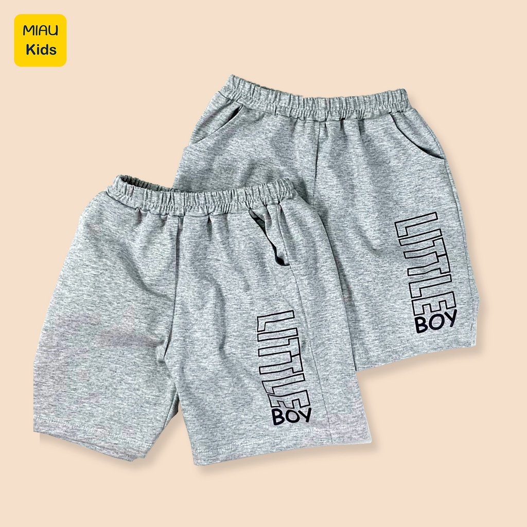 Đồ Ba Lỗ Cho Bé Trai In Hình Chú Khỉ Little Boy Cool Ngầu, Cotton Co Giãn Thấm Hút Cho Bé Đến 55Kg Mặc Hè Thoáng Mát