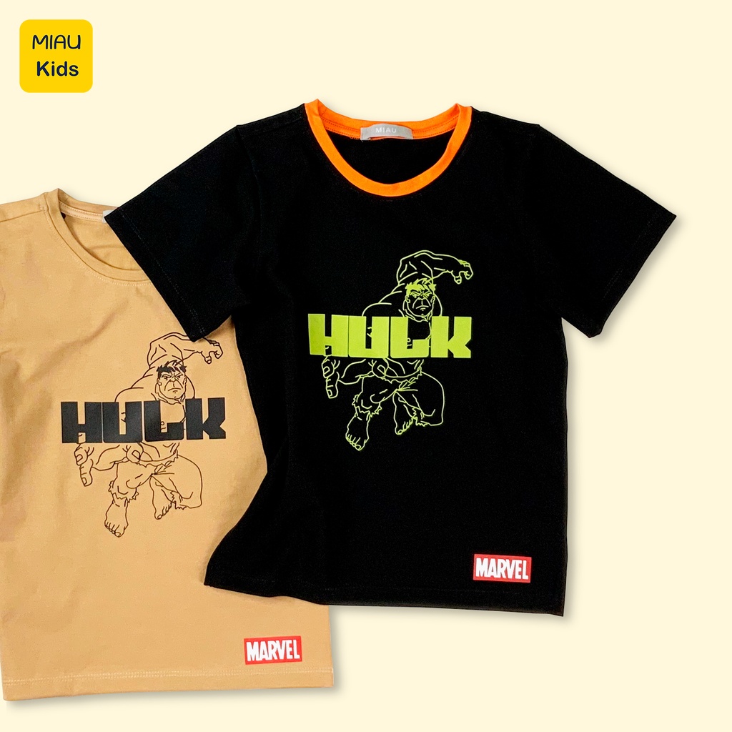 Áo Thun Bé Trai Hulk Cotton Mềm Mát 1-14 Tuổi Cộc Tay Ba Lỗ